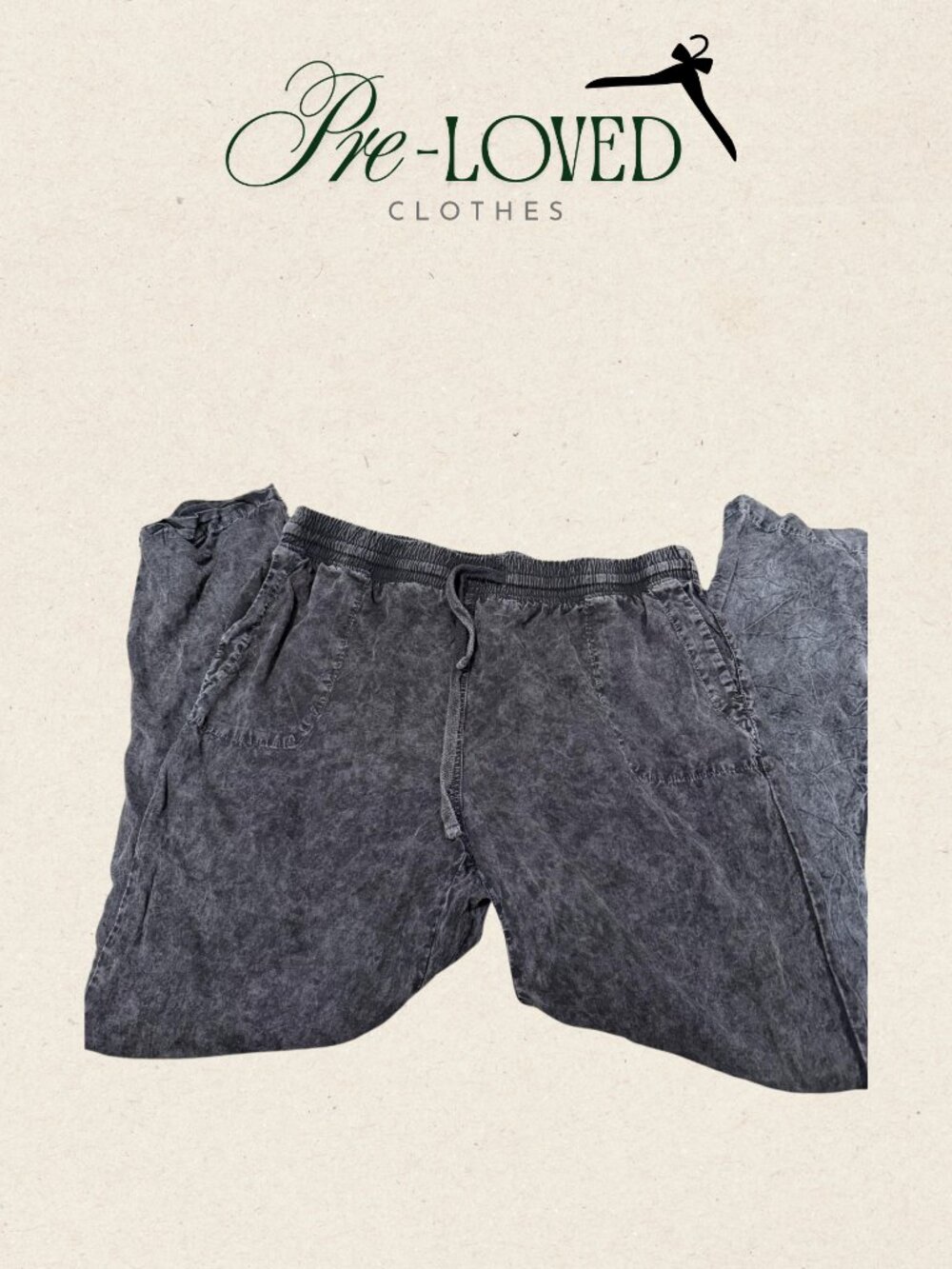 Washed Drawstring Lounge Pants